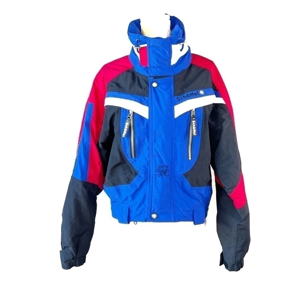 Vintage Schoffel Ski Jacket Gore-Tex Women’s Size 6 Small 38 Red White Blue EUC